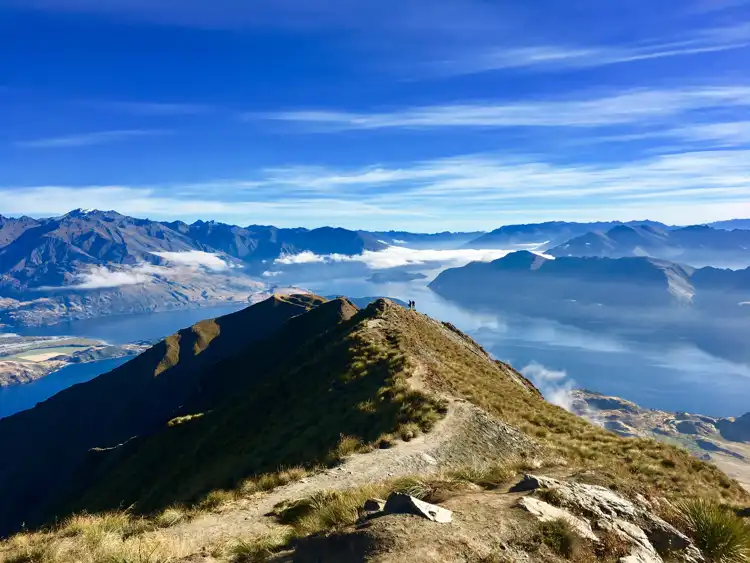 Backpacking in mountains