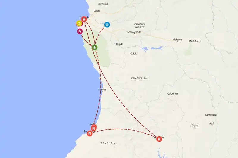 Backpacking in 14-day route