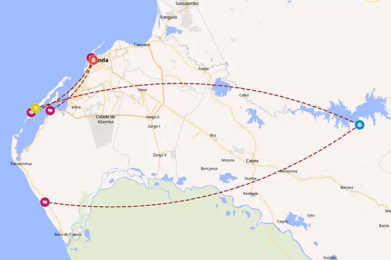 Backpacking in 7-day route