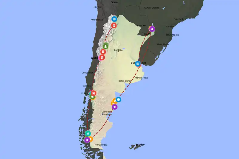 Backpacking in 30-day route