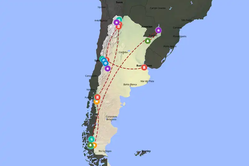 Backpacking in 30-day route