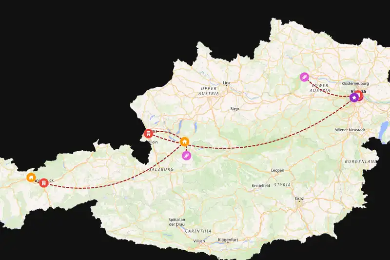 Backpacking in 10-day route