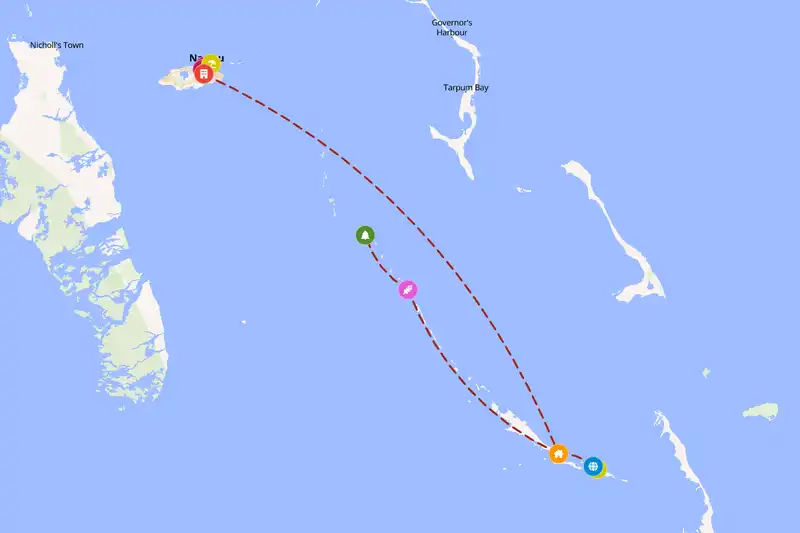 Backpacking in 5-day route