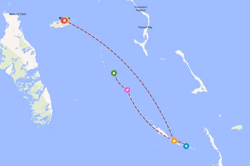 Backpacking in 5-day route