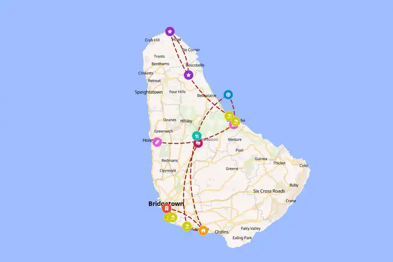 Backpacking in 5-day route