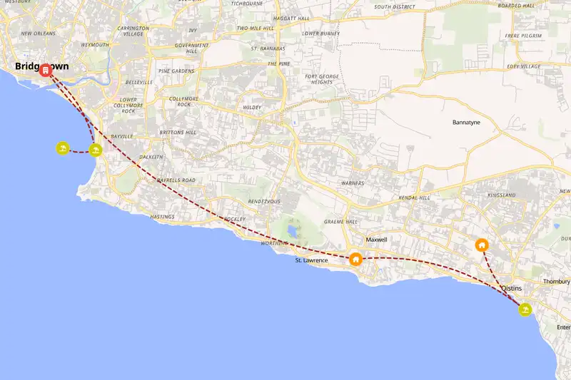 Backpacking in 2-day route
