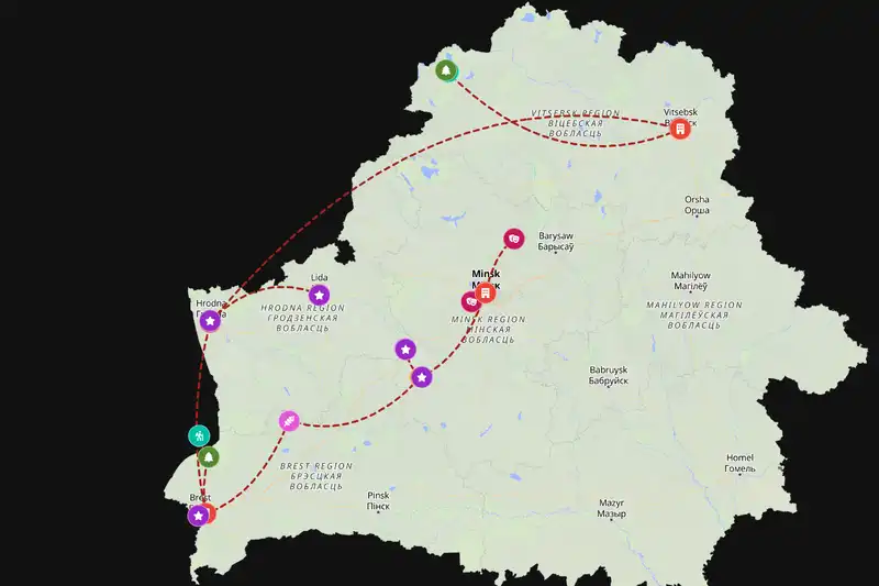 Backpacking in 15-day route