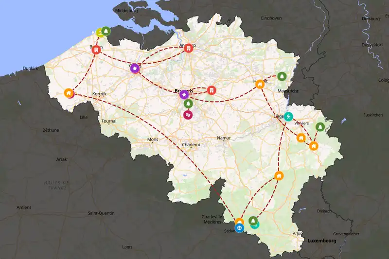 Backpacking in 15-day route