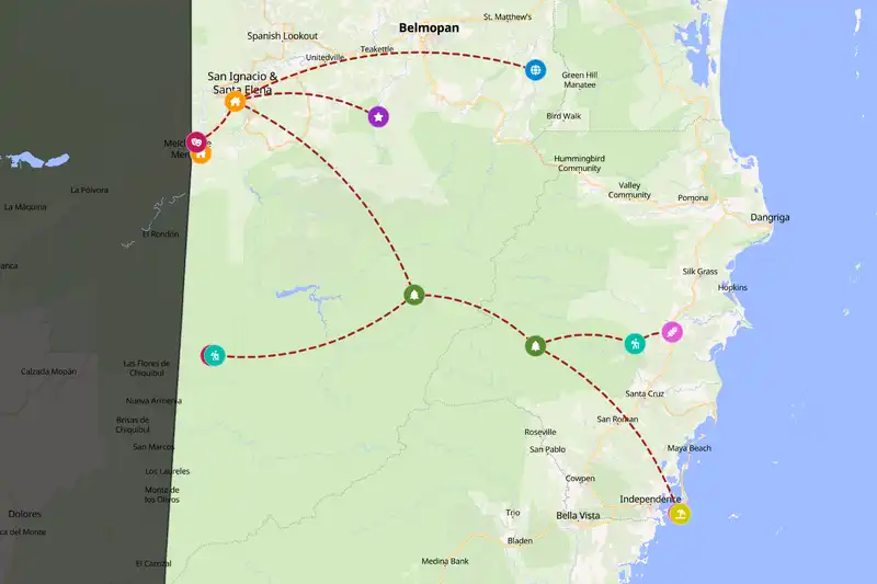 Backpacking in 10-day route