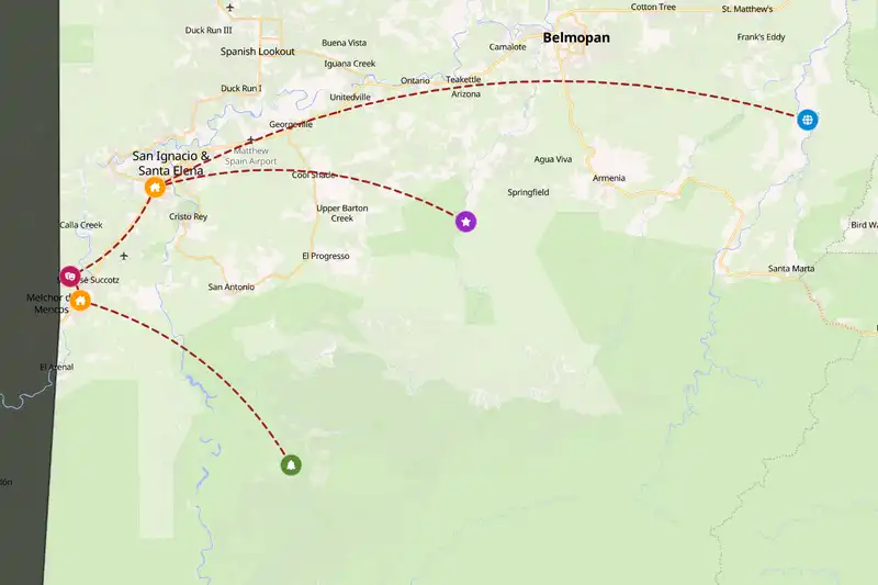 Backpacking in 5-day route