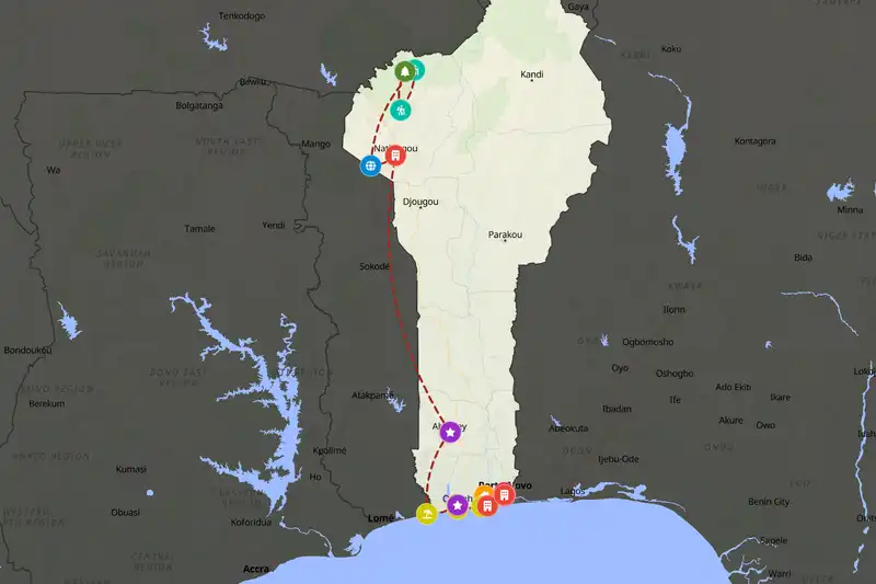 Backpacking in 15-day route