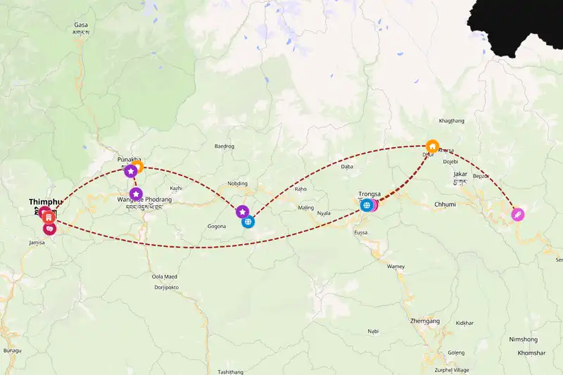 Backpacking in 10-day route