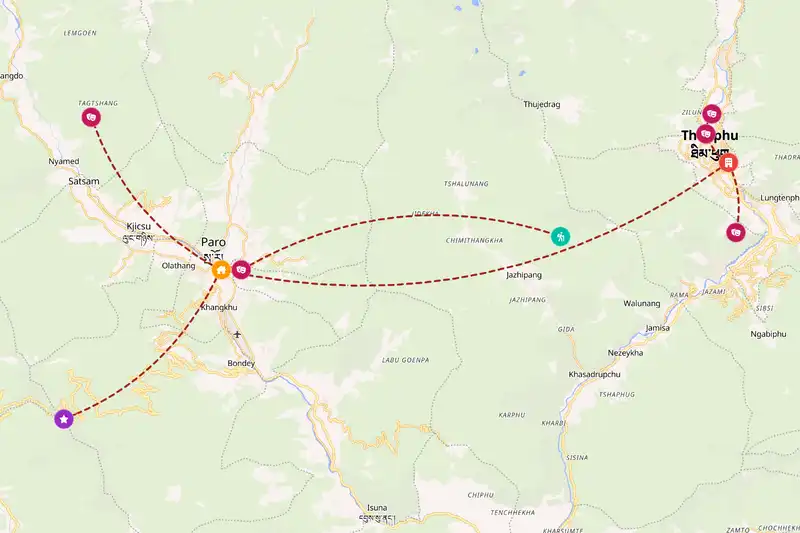 Backpacking in 5-day route