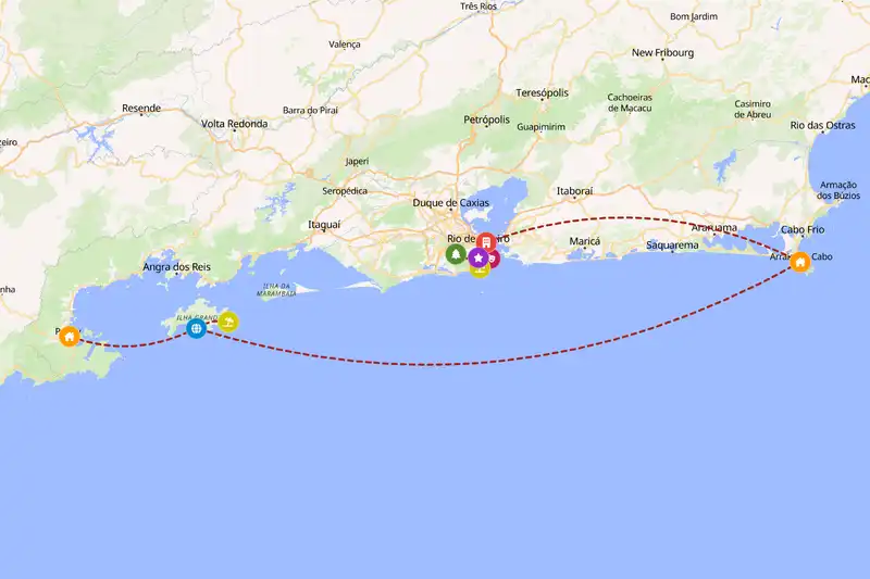 Backpacking in 14-day route