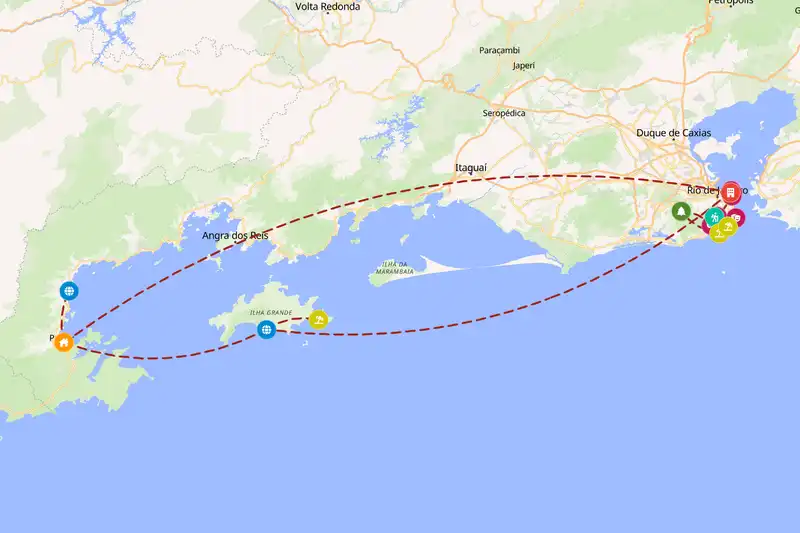 Backpacking in 14-day route