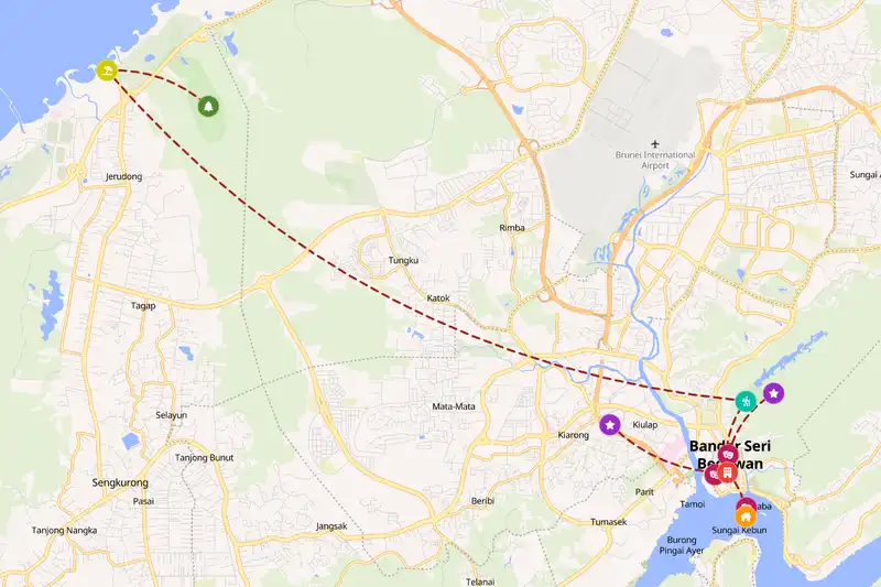 Backpacking in 3-day route