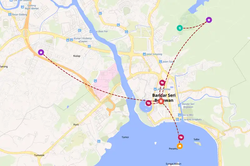 Backpacking in 2-day route