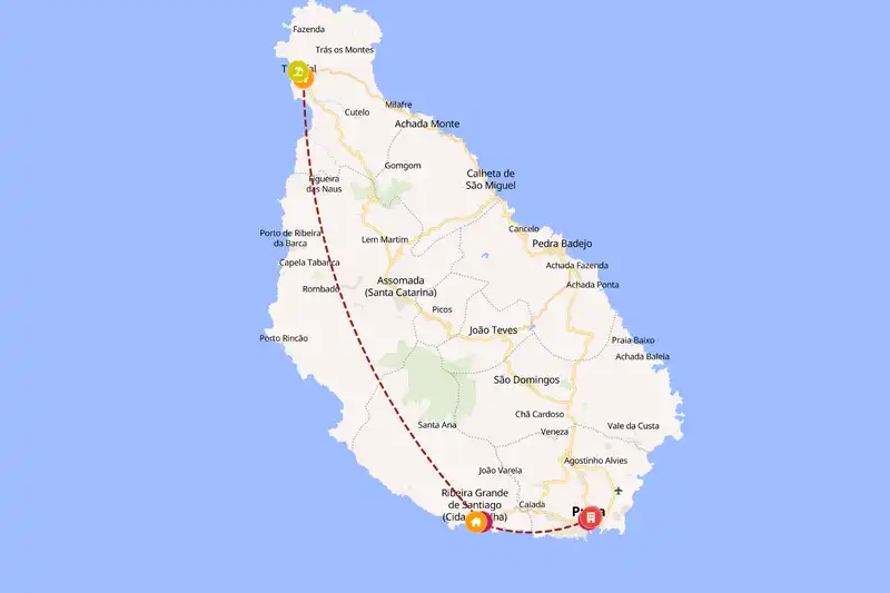 Backpacking in 3-day route