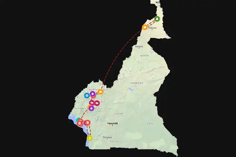 Backpacking in 21-day route