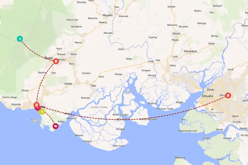 Backpacking in 7-day route