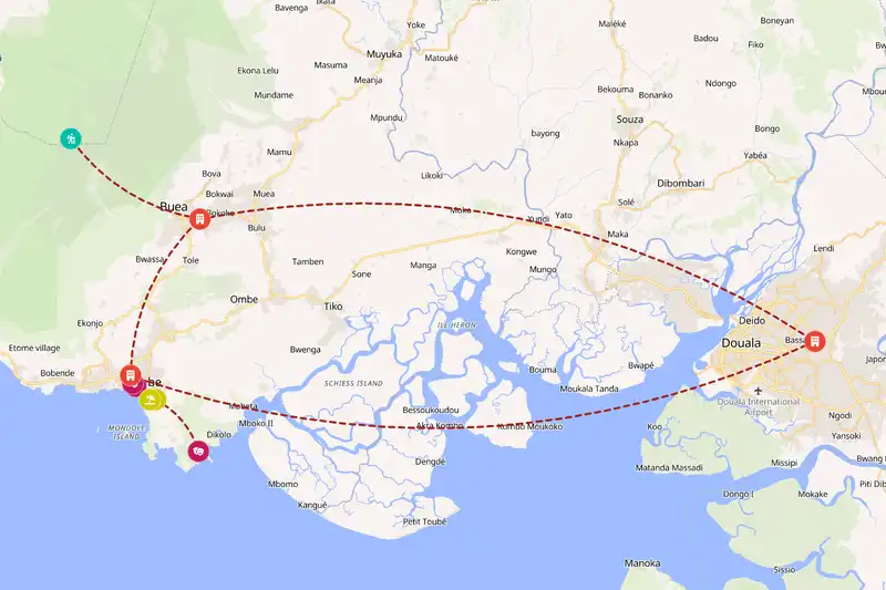 Backpacking in 7-day route