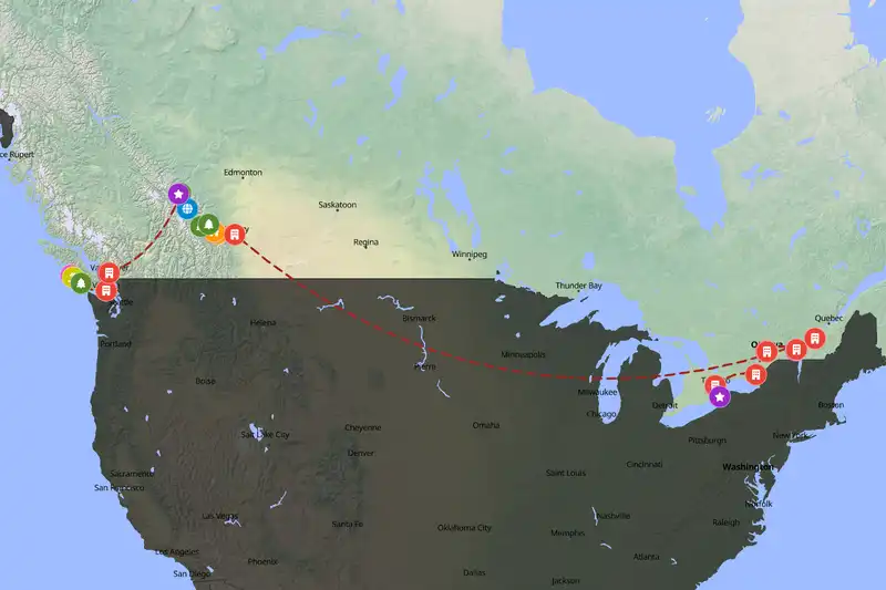 Backpacking in 30-day route