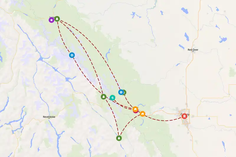 Backpacking in 14-day route