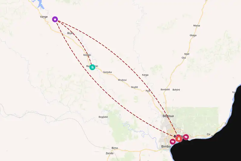 Backpacking in 5-day route
