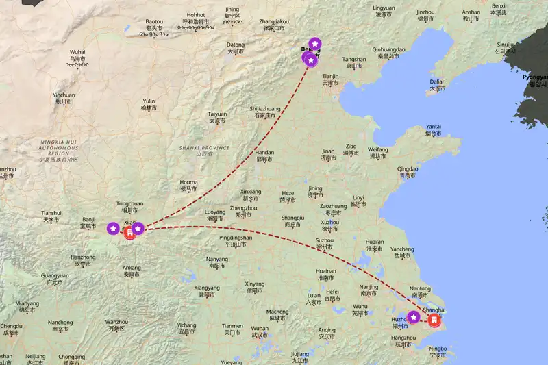 Backpacking in 14-day route