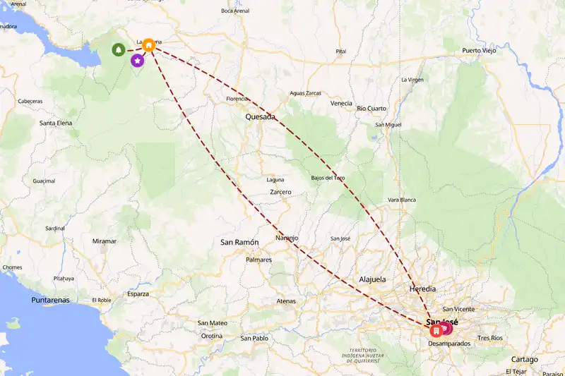 Backpacking in 5-day route