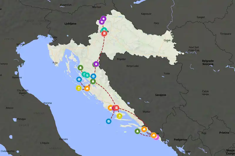 Backpacking in 15-day route