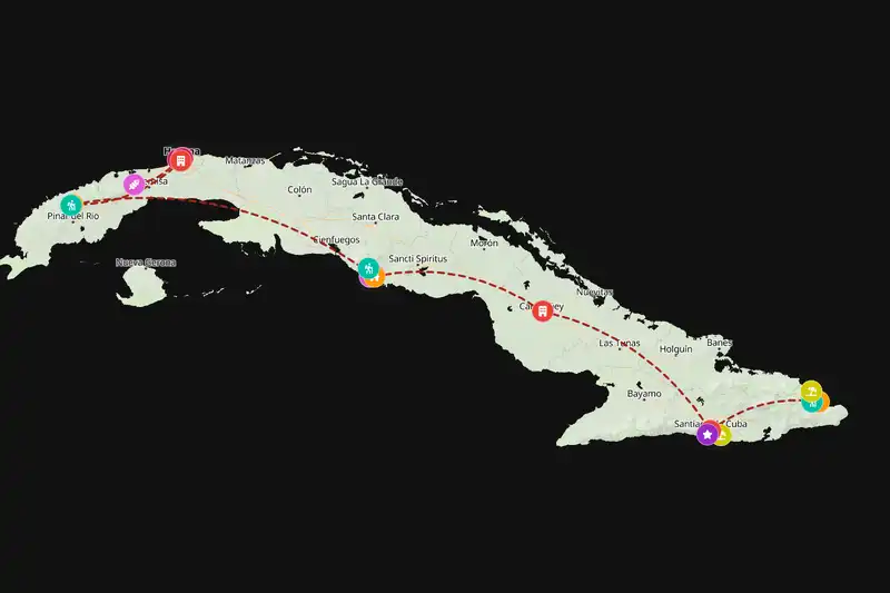 Backpacking in 15-day route