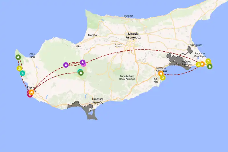 Backpacking in 5-day route