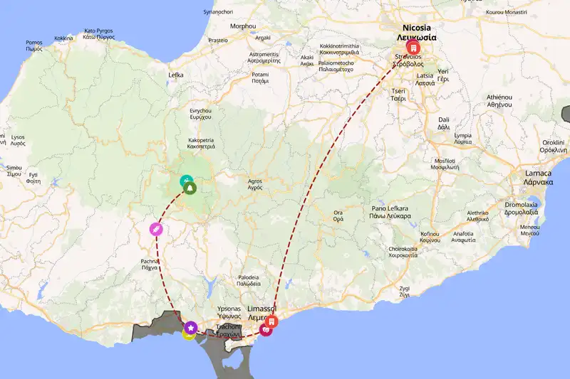 Backpacking in 3-day route