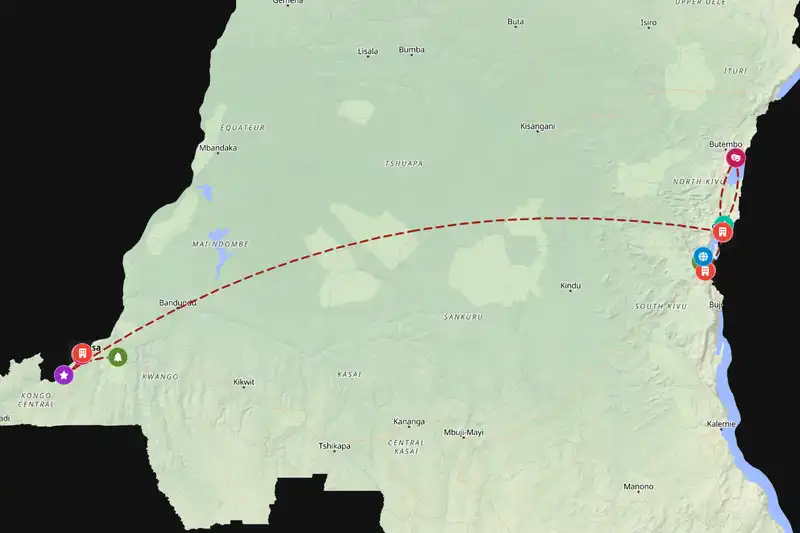 Backpacking in 14-day route