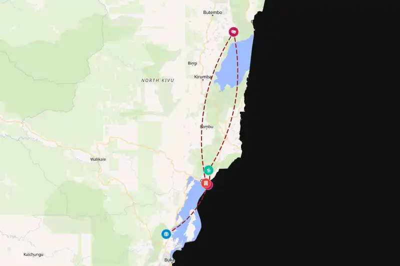 Backpacking in 7-day route