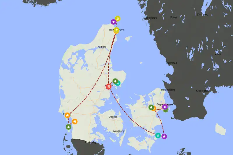 Backpacking in 15-day route