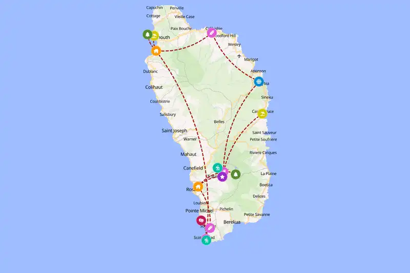 Backpacking in 5-day route