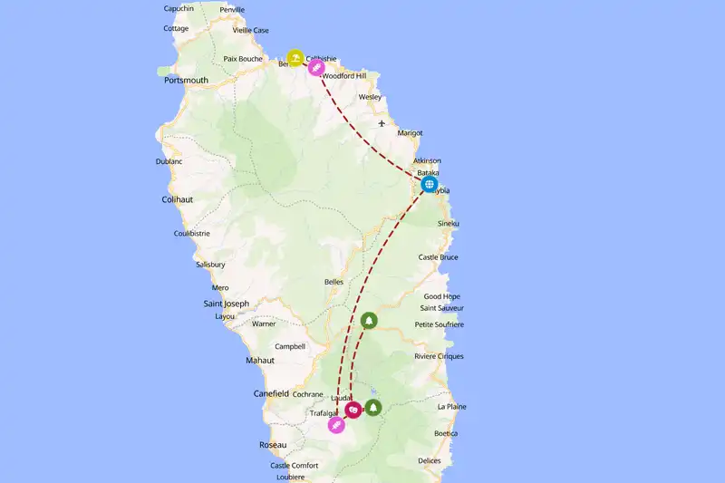Backpacking in 3-day route
