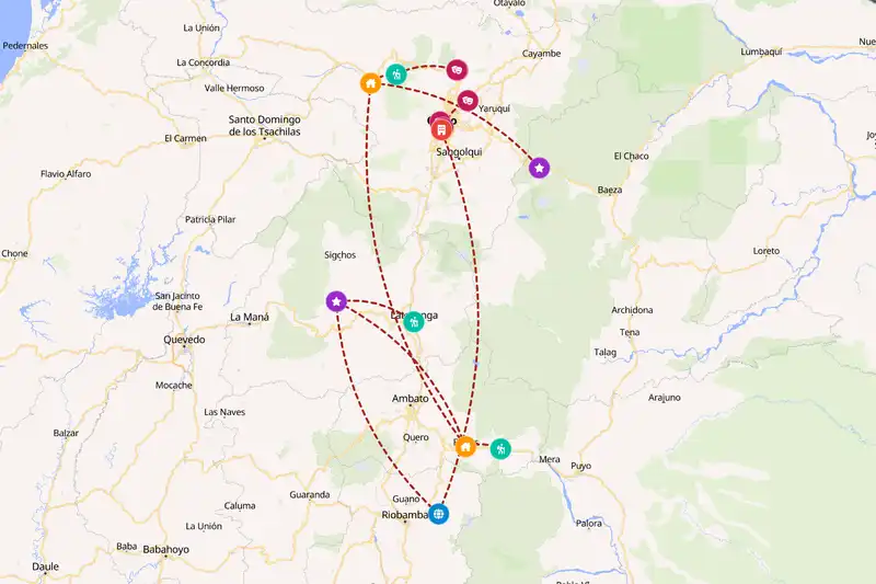 Backpacking in 10-day route