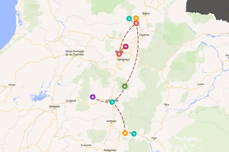 Backpacking in 10-day route