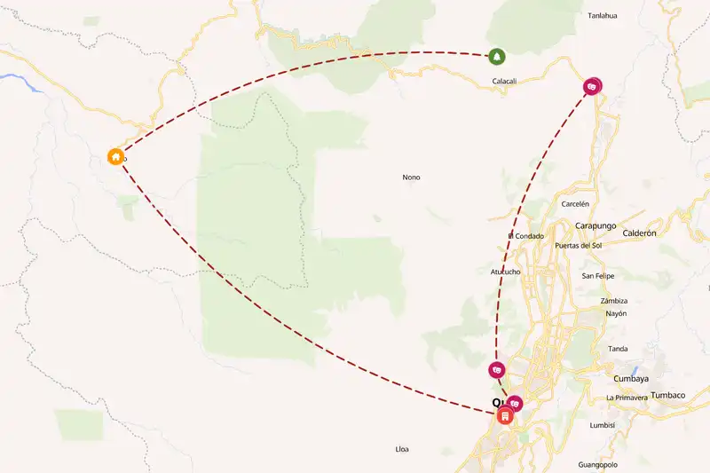 Backpacking in 5-day route