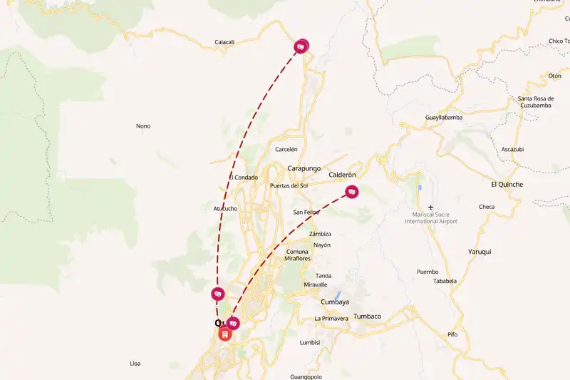 Backpacking in 5-day route