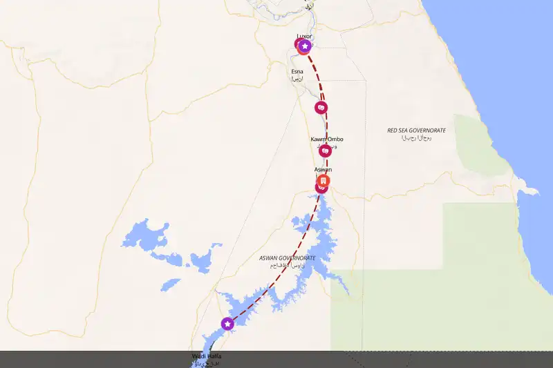Backpacking in 7-day route