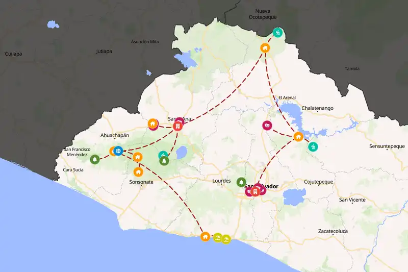 Backpacking in 15-day route