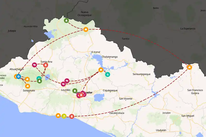 Backpacking in 15-day route