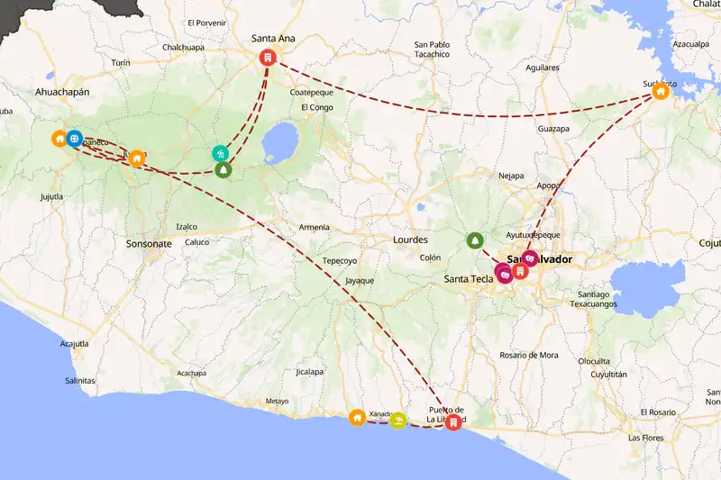 Backpacking in 10-day route