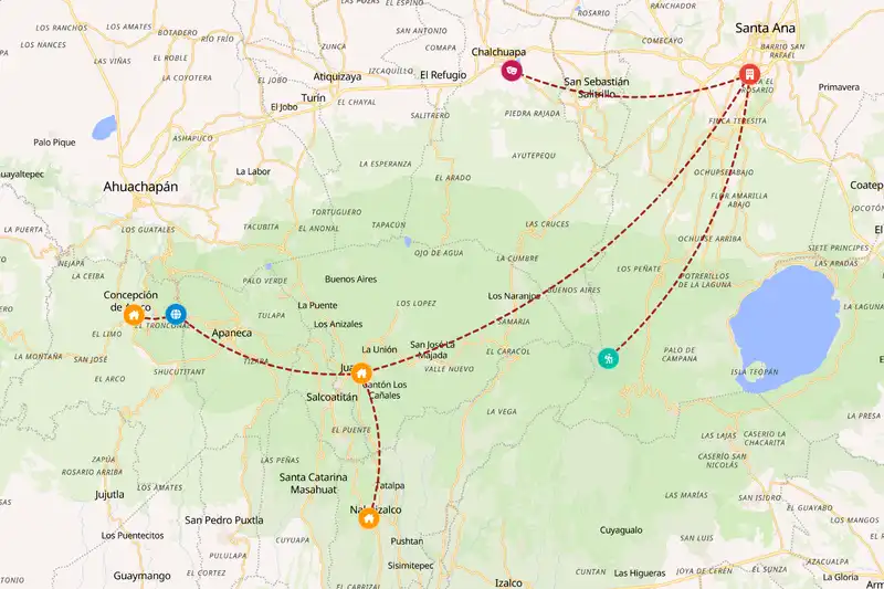 Backpacking in 5-day route