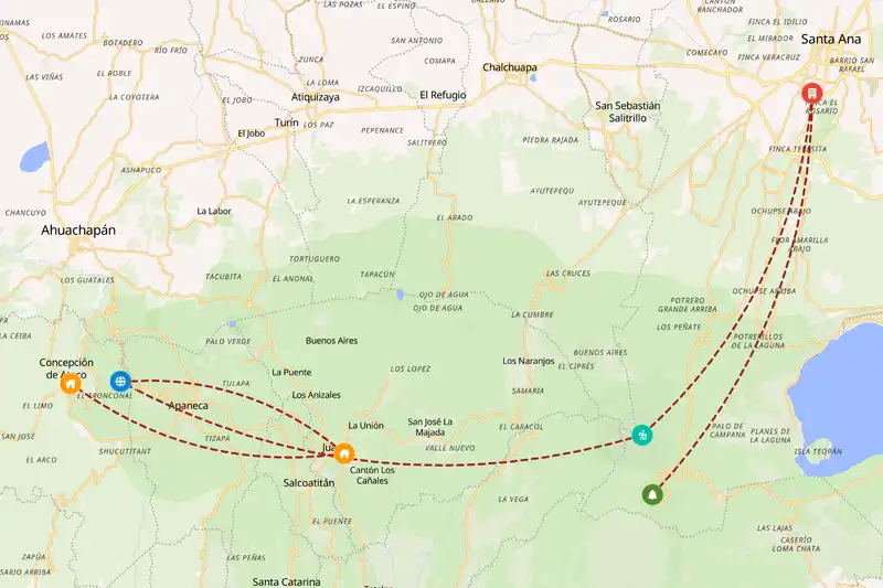 Backpacking in 5-day route