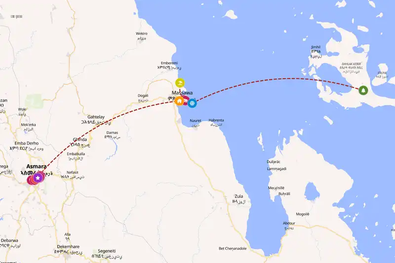Backpacking in 10-day route